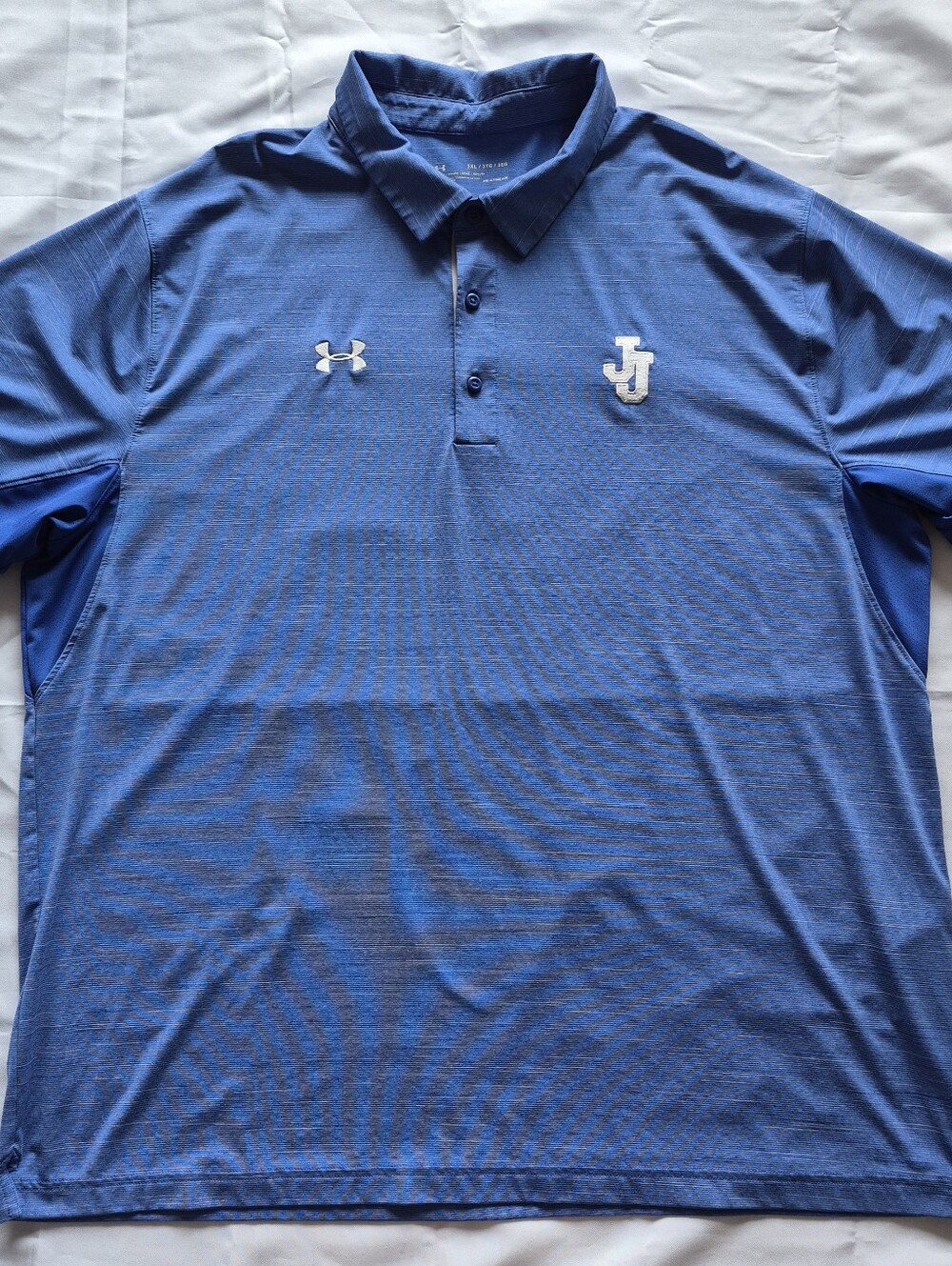 Under Armour Men’s Royal Blue Polo with White Logos